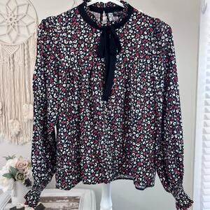 Miss Selfridge Women's size 2, XS European Floral BLouse, #215